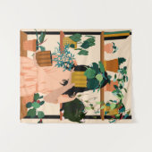 Tenture Oasis pointillée (Devant (Horizontal))