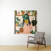 Tenture Oasis pointillée (En situation)