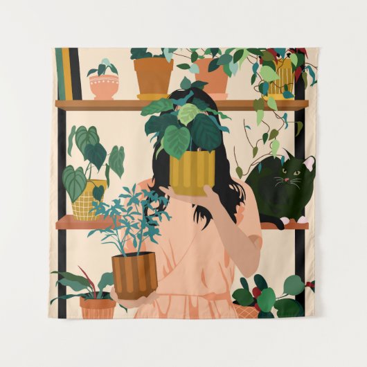 Tenture Oasis pointillée (Devant)