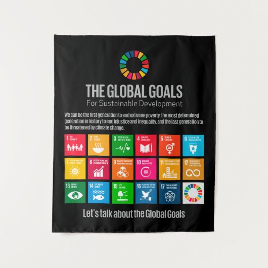 Tenture Objectifs mondiaux ODD 2030 (Devant)