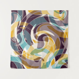 Tenture objets géométriques Abstraits graffiti grunge effe