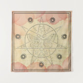 Tenture Occult Secrets rose sorcières de roses Sigil (Devant)