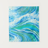 Tenture Océan à l'eau bleue Vagues de mer   (Devant)