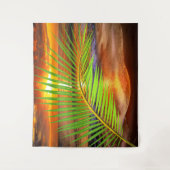 Tenture Ocean Beach & Sunset avec feuille de palme - Mer m (Devant)