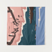 Tenture Ocean Blues (Devant (Horizontal))