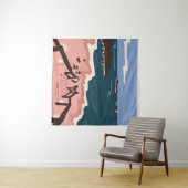 Tenture Ocean Blues (En situation (horizontale))