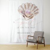 Tenture Ocean Coastal Beach Little Pearl Baby shower (En situation)