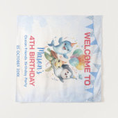Tenture Ocean Friends Tapestry Anniversaire (Devant (Horizontal))