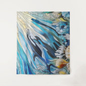 Tenture Ocean Life - Digital Art Mosaic (Devant)