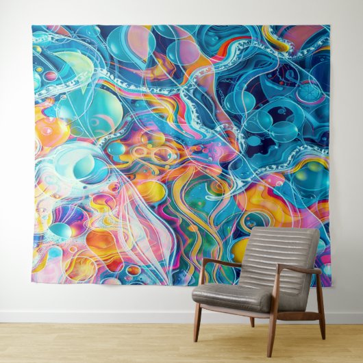 Tenture Ocean Reflections (En situation (horizontale))