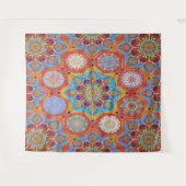 Tenture Octo plus brillant arabesque style mauresque rouge (Devant (Horizontal))