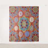 Tenture Octo plus brillant arabesque style mauresque rouge (Devant)