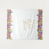 Tenture Octobre Feuille Elegant Gold Script Fête des marié (Devant (Horizontal))