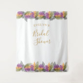 Tenture Octobre Feuille Elegant Gold Script Fête des marié (Devant)