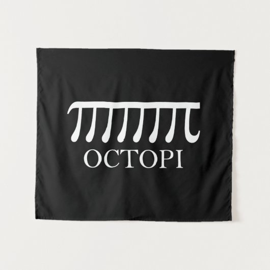 Tenture Octopi - Funny Pi Octopus Math (Devant (Horizontal))