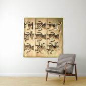 Tenture Odd Friends - Checker & Dots Creator Family Poste (En situation (horizontale))