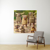 Tenture Odd Friends - Poster du clan de l'outil de vérific (En situation)