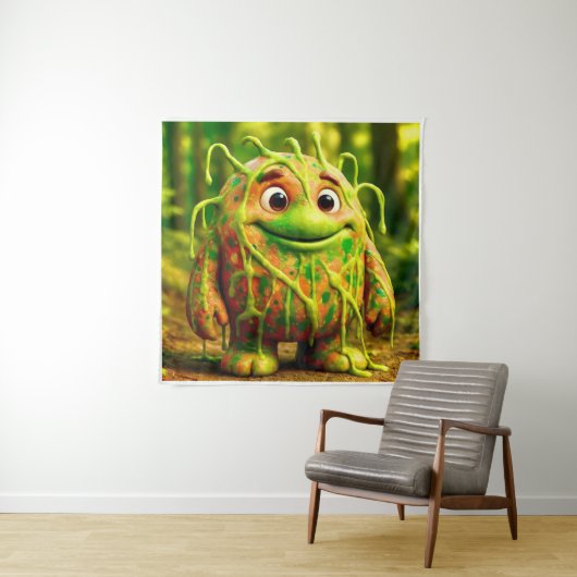 Tenture OddFriends - Gooey Green Monster Poster (En situation)