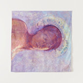 Tenture Odilon Redon, les yeux fermés 1889 (Devant (Horizontal))