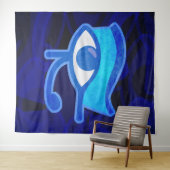 Tenture OEil bleu (En situation (horizontale))