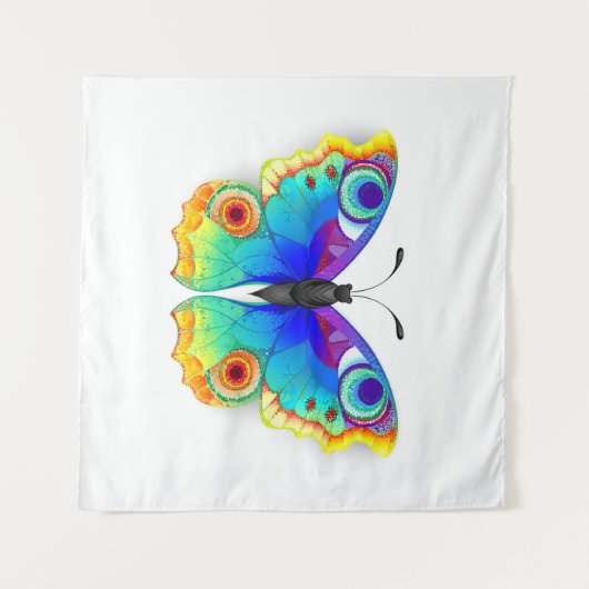 Tenture Oeil de paon arc-en-ciel (Devant (Horizontal))