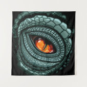 Tenture Œil de prédateur reptile primal (Devant)