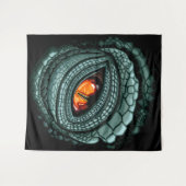 Tenture Œil de prédateur reptile primitif (Devant (Horizontal))