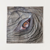Tenture Oeil d'éléphant animal proche (Devant (Horizontal))