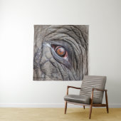 Tenture Oeil d'éléphant animal proche (En situation)