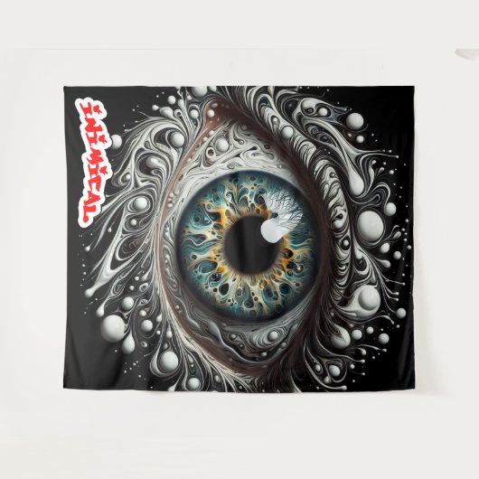 Tenture Oeil Omniprésent inimitable (Devant (Horizontal))