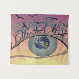Tenture OEil sur le monde - Nature & Earth Art