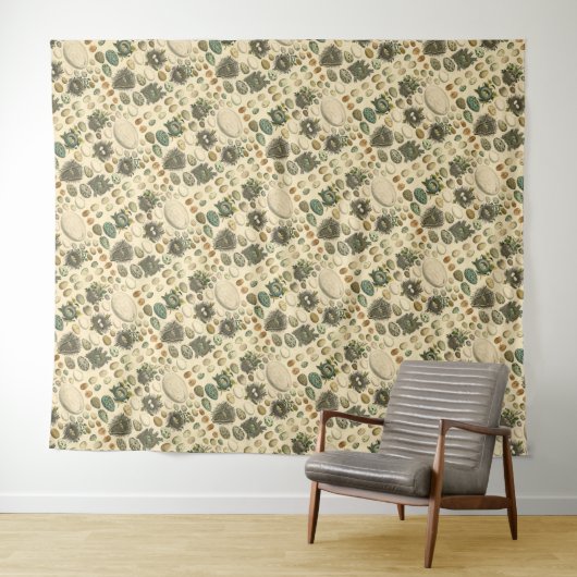 Tenture OEuf vintage Nid Art Peinture OEufs (En situation (horizontale))