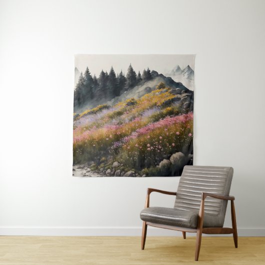 Tenture OEuvre d'art alpin (En situation)