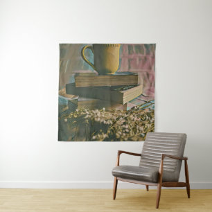 Tenture Œuvre d'art amateur de bibliothèque