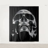 Tenture Œuvre d'art de crâne métallique brillant (Devant)