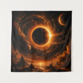 Tenture Œuvre d'art murale Éclipse spatiale, Impression de (Devant)