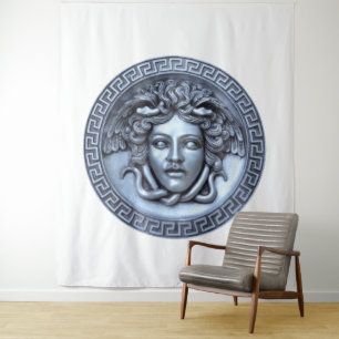 Tenture Œuvre d'art murale en or Medusa