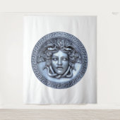 Tenture Œuvre d'art murale en or Medusa (Devant)