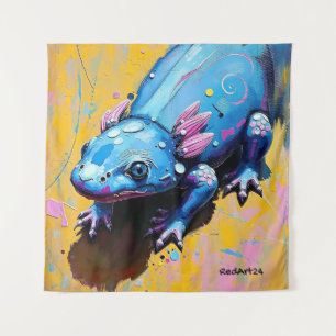 Tenture Œuvre d'art murale salamandre colorée – Amphibiens