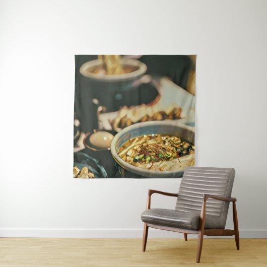 Tenture Œuvre d'art Ramen (En situation)