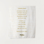 Tenture Œuvre murale de liminalité par la poète Adiela Ako (Devant)