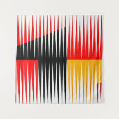 Tenture OEuvre rouge, noire et jaune (Devant (Horizontal))