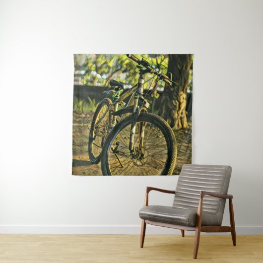 Tenture Œuvres d'art de cyclisme (En situation)