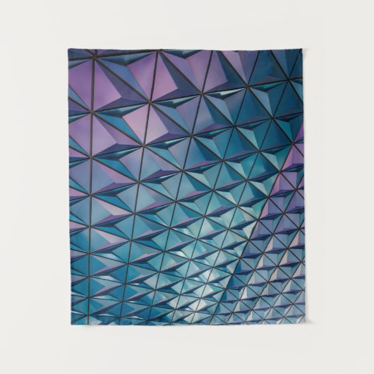 Tenture oeuvres d'art turquoise et rose (Devant)
