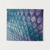 Tenture oeuvres d'art turquoise et rose (Devant (Horizontal))