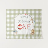 Tenture Ofishally One Birthday Personalized Banner  (Devant (Horizontal))