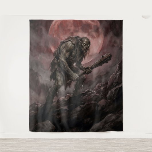 Tenture Ogre sous la Lune de Sang (Devant)