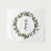 Tenture Oh Baby Backdrop Oh Baby Banner Tapestry (Devant (Horizontal))