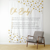 Oh, Baby! Décor de toile de fond pour Baby Shower-