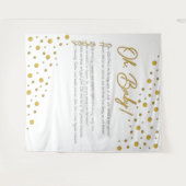 Tenture Oh, bébé ! Arrière-plan baby shower XL-2 (Devant (Horizontal))